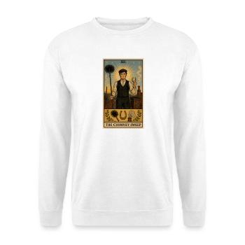Schornsteinfeger | Glücksbringer Tarot - Unisex Pullover - Weiß - Vorne - Alina (178cm) & Michal (187cm)