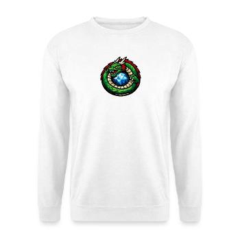 Green Dragon with Diamond - Unisex Sweatshirt - white - Front