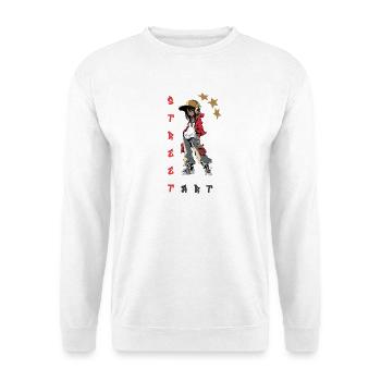 Street Art Hip Hop Rap Girl Urban Streetwear - Unisex Sweatshirt - white - Front
