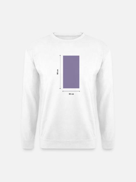 1:2 Format 30 × 60 cm - Unisex Pullover - Weiß