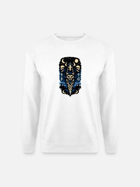 Nachtwald Wächter Sigil - Unisex Pullover - Weiß