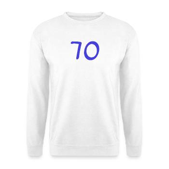 70. 70 YEARS. 70TH ANNIVERSARY. 70TH ANNIVERSARY. - Unisex Sweatshirt - white - Front