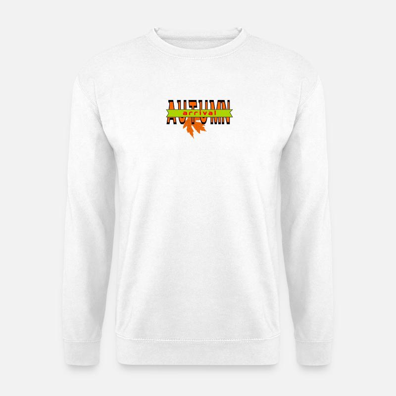 Autumn Leaf Arrival Graphic Design - Unisex Sweatshirt - white