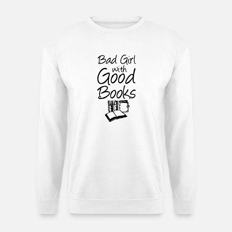 Books Bücher Buch Lesen Leser Geschenk Spruch - Unisex Pullover - Weiß