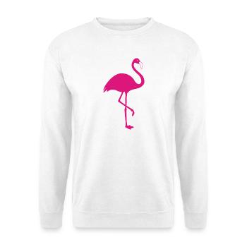 Flamingo pink Sommer Sonne Strand - Unisex Pullover - Weiß - Vorne