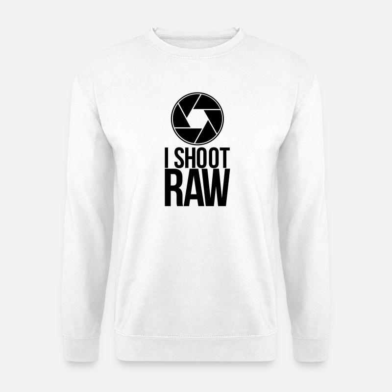 shoot raw - Unisex Sweatshirt - white