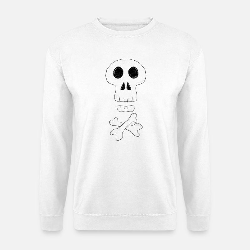 Herr Skull - Unisex Pullover - Weiß