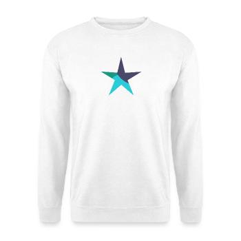 ETOILE. ETOILES. STAR. FÊTE. ANNIVERSAIRE. NOËL - Sweat-shirt Unisexe - blanc - Devant