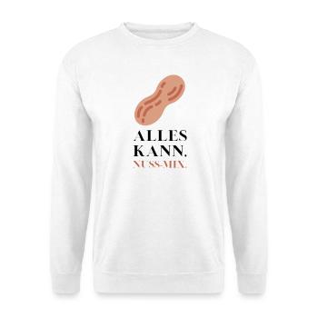 Alles kann Nuss Mix - Unisex Pullover - Weiß - Vorne