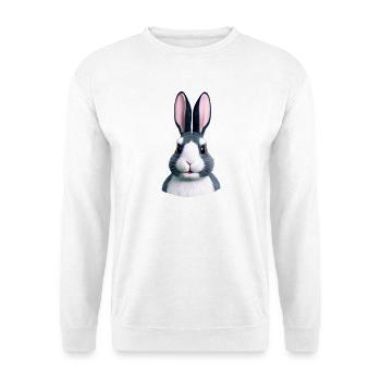 Rabbit - Not only at Easter - Unisex Sweatshirt - white - Front
