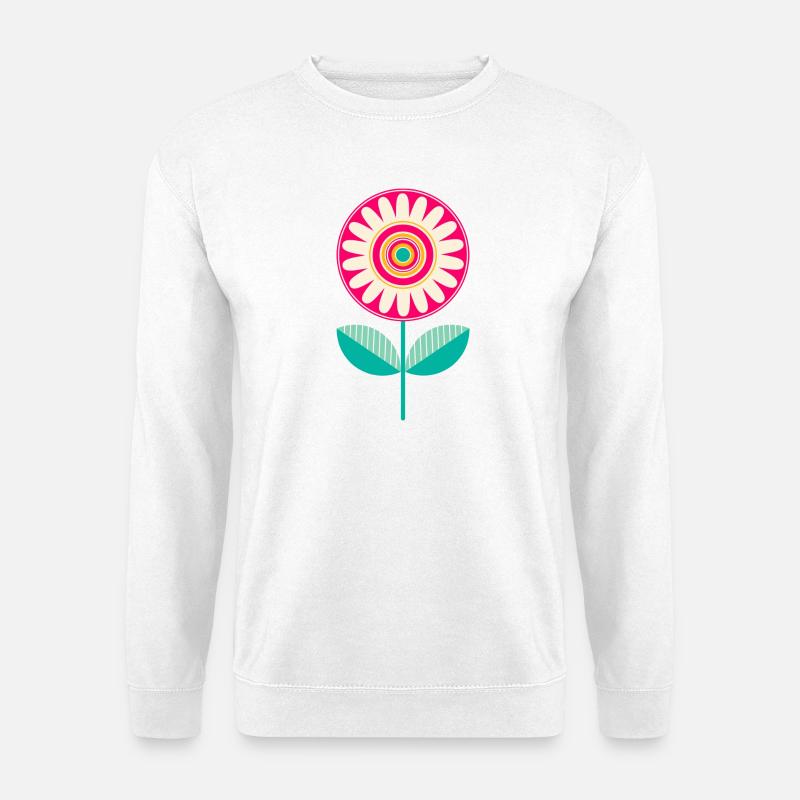 Süße bunte Blume - Unisex Pullover - Weiß