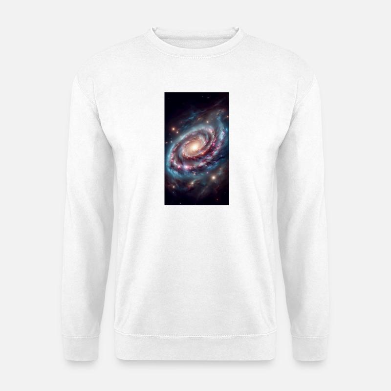 Pastel Galaktischer Wirbel - Unisex Pullover - Weiß