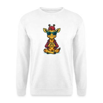 Girafe amoureuse - Sweat-shirt Unisexe - blanc - Devant