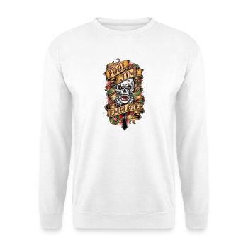 Fool Time Employee Skull - Unisex Pullover - Weiß - Vorne