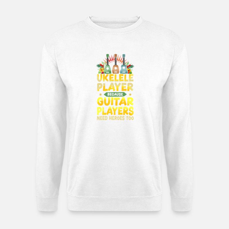 Hawaiian Ukulele Uke Ukulele - Unisex Pullover - Weiß