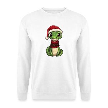 Noël de Noël Cobra Serpent - Sweat-shirt Unisexe - blanc - Devant