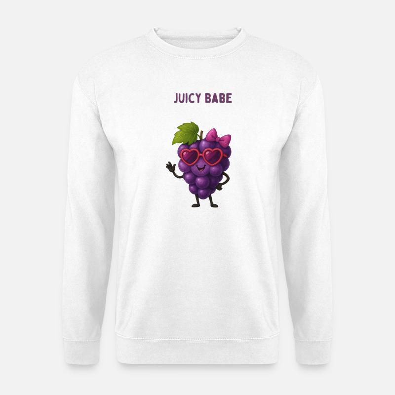 Juicy Babe Traubenheldin - Unisex Pullover - Weiß