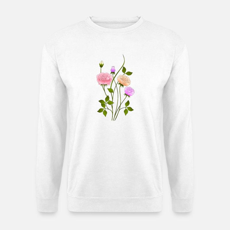 Blumen - Unisex Pullover - Weiß