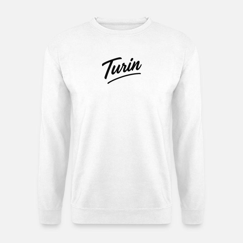 Turin Script Handlettering - Unisex Pullover - Weiß