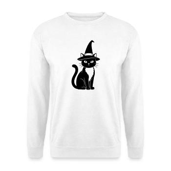 Chat des sorcières - Sweat-shirt Unisexe - blanc - Devant