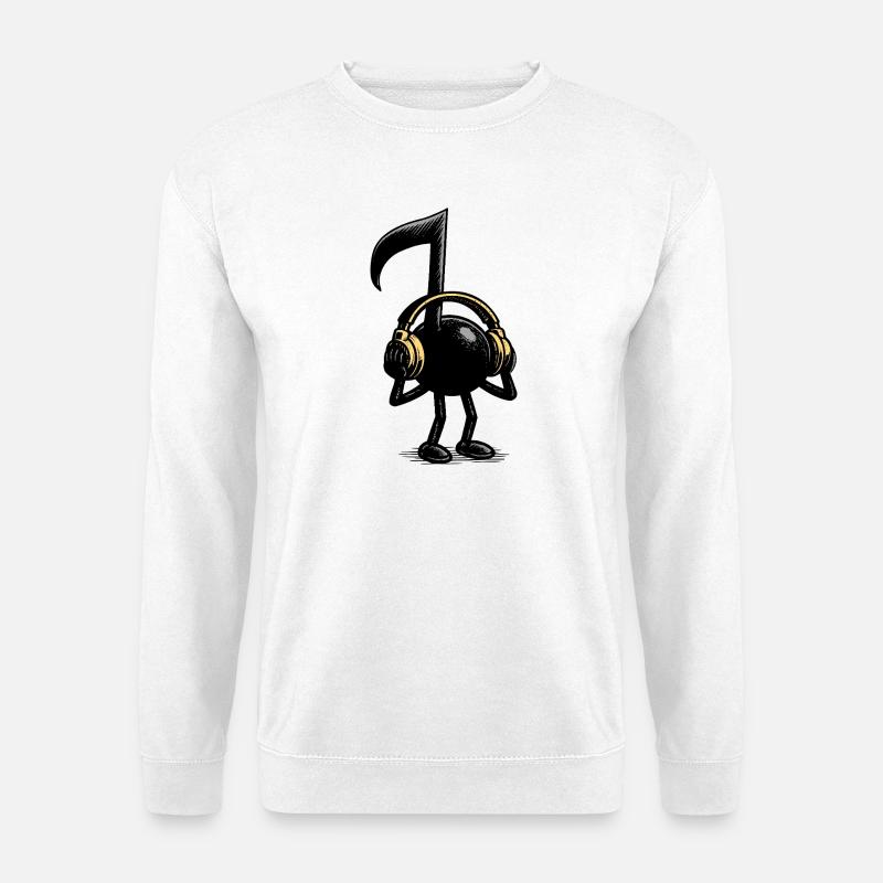 Musiknote - Unisex Pullover - Weiß
