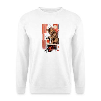 Ready to Fall – Cheeky Bengal Cat - Unisex Sweatshirt - white - Front
