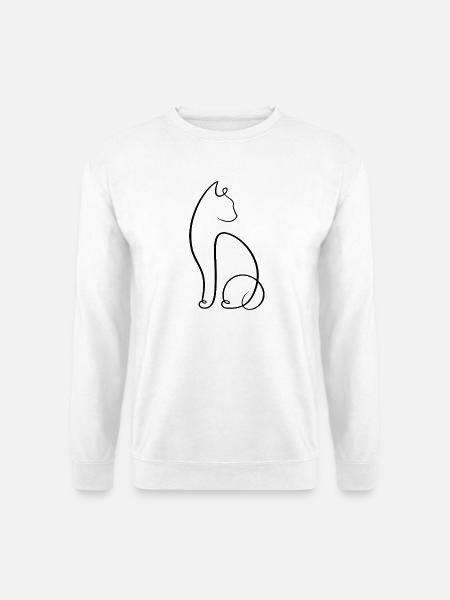 Katze - Unisex Pullover - Weiß