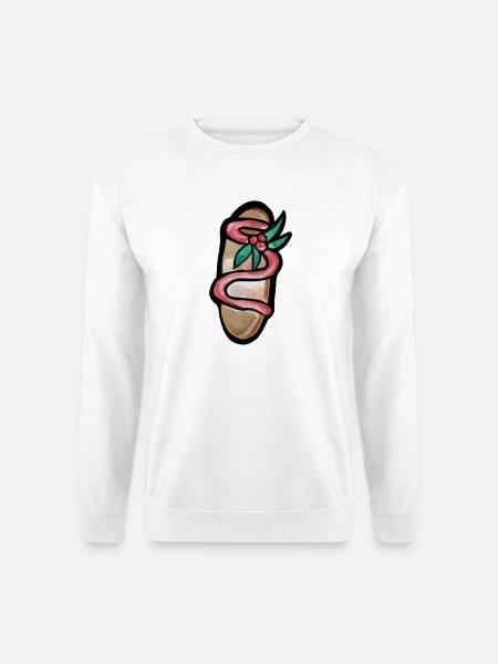 Serpent Bloom Sandale - Unisex Pullover - Weiß
