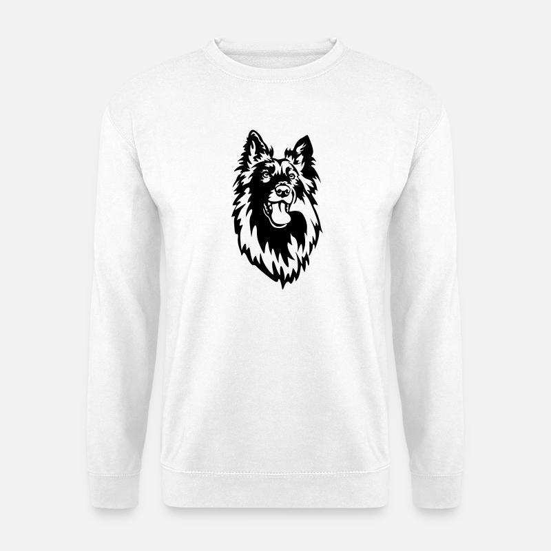 Groenendael Head - Unisex Sweatshirt - white