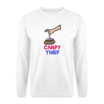 Candy Statement Dent sucrée Bonbons délicieux - Sweat-shirt Unisexe - blanc - Devant