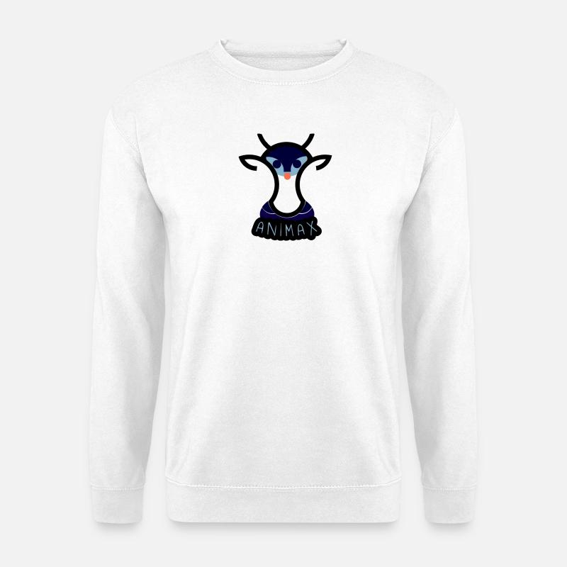 Blue Fox Animax Gesicht - Unisex Pullover - Weiß