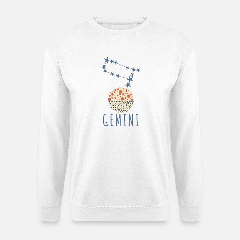Das Sternbild Zwillinge - Unisex Pullover - Weiß