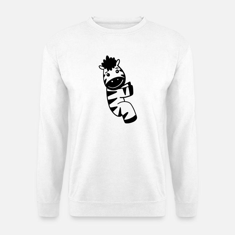 Zebra Animal - Unisex Sweatshirt - white