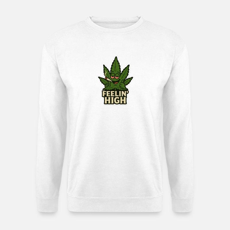 Feelin' High Leaf - Unisex Sweatshirt - white