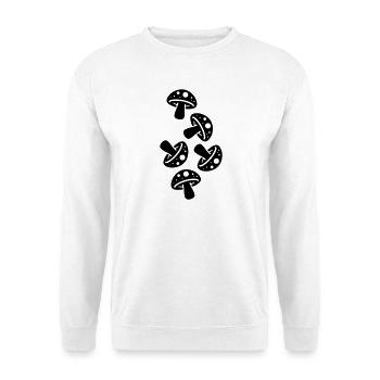 Pilze Champignon Fliegenpilz - Unisex Pullover - Weiß - Vorne