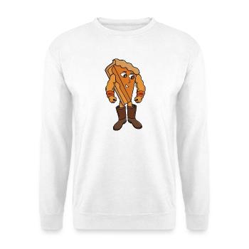 Strong Pie Wearing Boots - Unisex Sweatshirt - white - Front