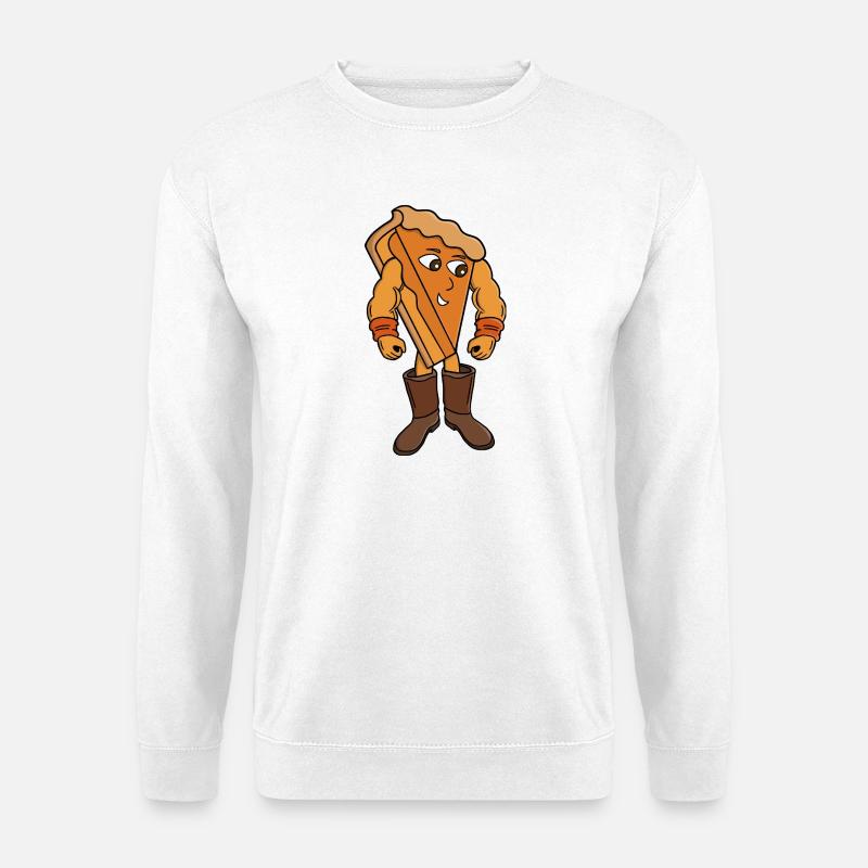 Strong Pie trägt Stiefel - Unisex Pullover - Weiß