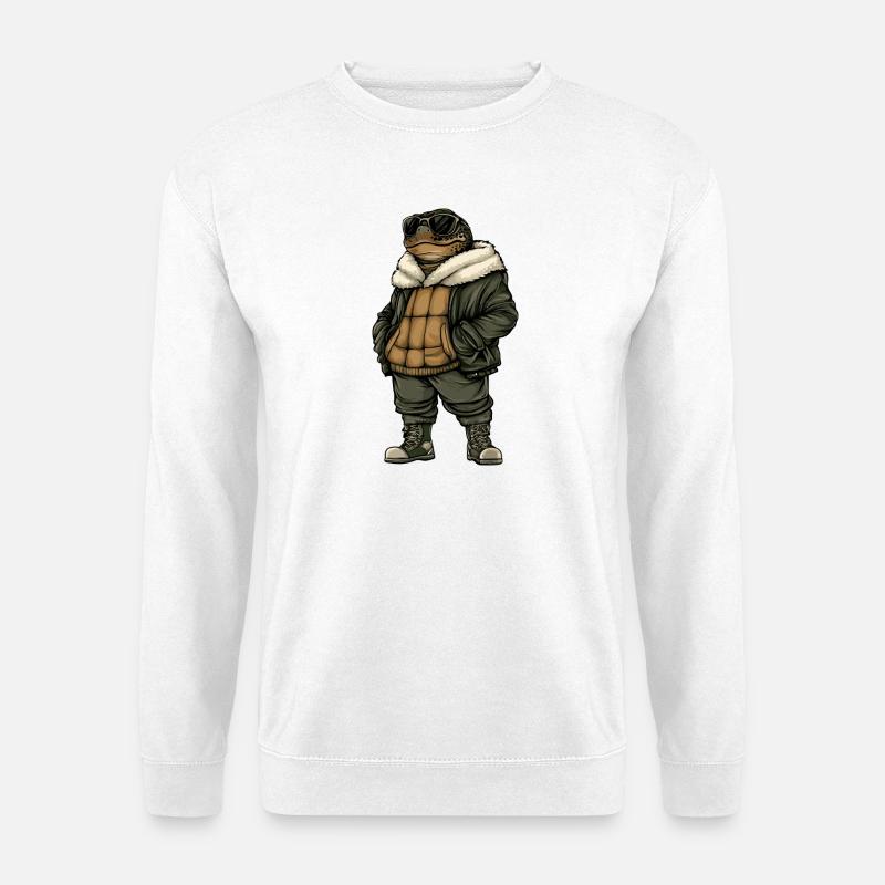 Schildkröte Cool Winter - Unisex Pullover - Weiß