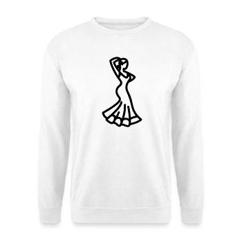flamenco - Sweat-shirt Unisexe - blanc - Devant