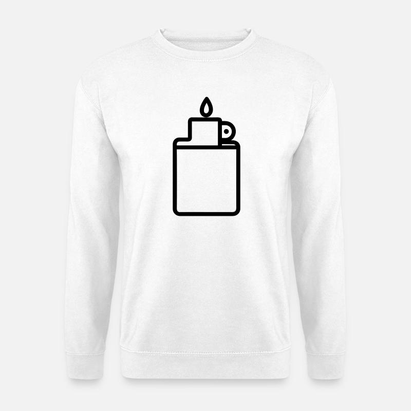 Feuerzeug - Unisex Pullover - Weiß