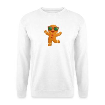Lunettes de soleil Pain d’épices Fun - Sweat-shirt Unisexe - blanc - Devant