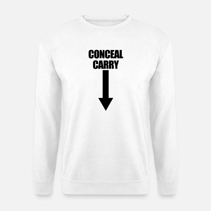 Funny Jokes About Concealed Carrying Weapons - Unisex Sweatshirt - white