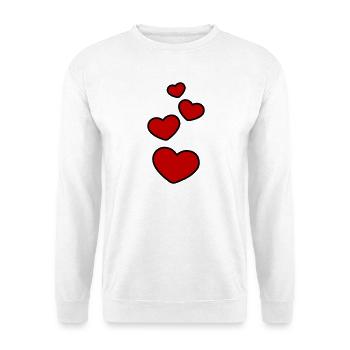 Hearts Symbol Love - Unisex Sweatshirt - white - Front