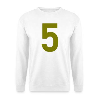 5. JUBILÄUM. 5 JAHRE. 5. JUBILÄUM - Unisex Pullover - Weiß - Vorne