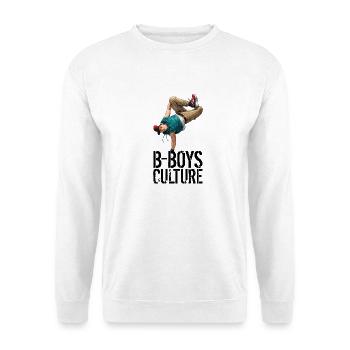 Illustration de Freeze à une main pour breakdance - Sweat-shirt Unisexe - blanc - Devant