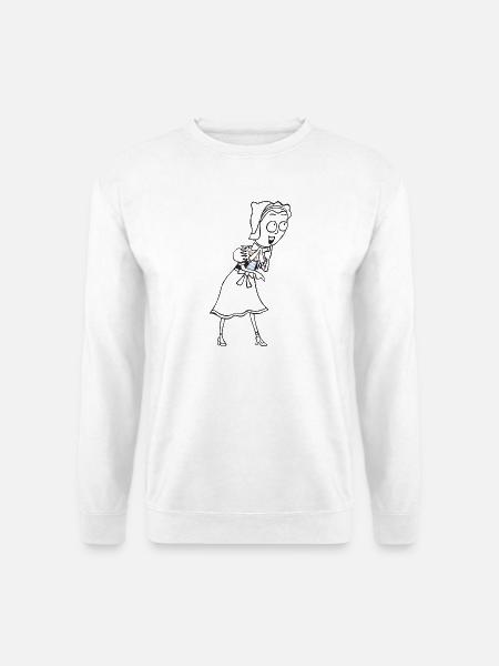 SERBSKA JANKA - contour - - Unisex Sweatshirt - white