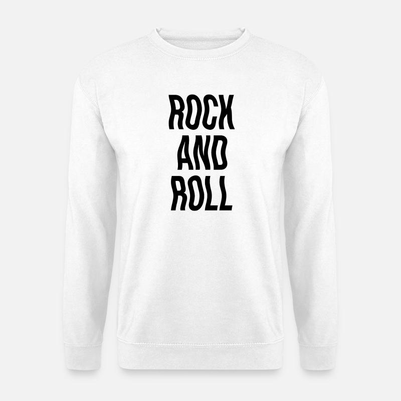 Rock'n'Roll-Musikdesign - Unisex Pullover - Weiß