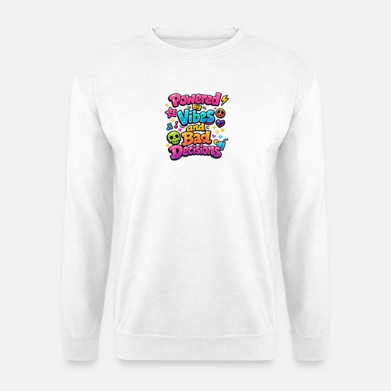 Powered by Vibes - Unisex Sweatshirt - white
