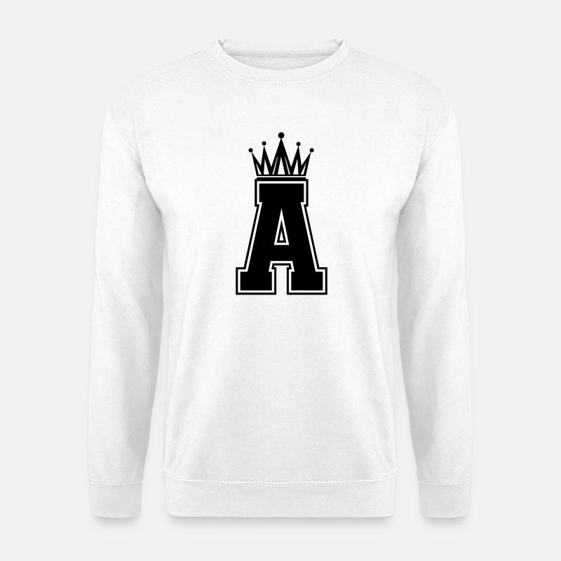 A_Buchstabe_krone - Unisex Sweatshirt - white