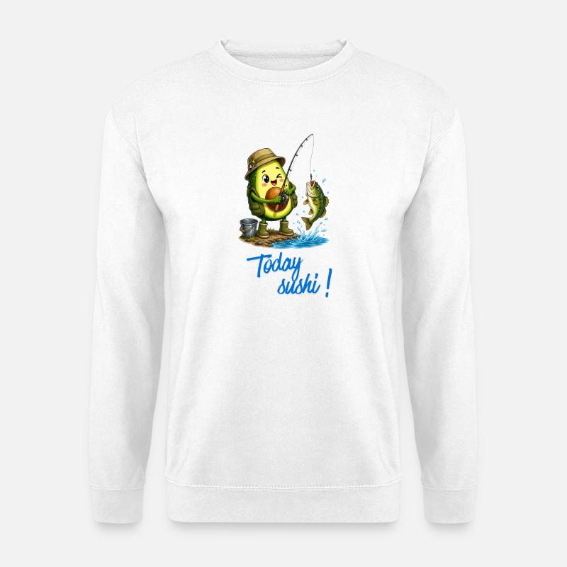 Avocado Angler Adventure - Unisex Sweatshirt - white